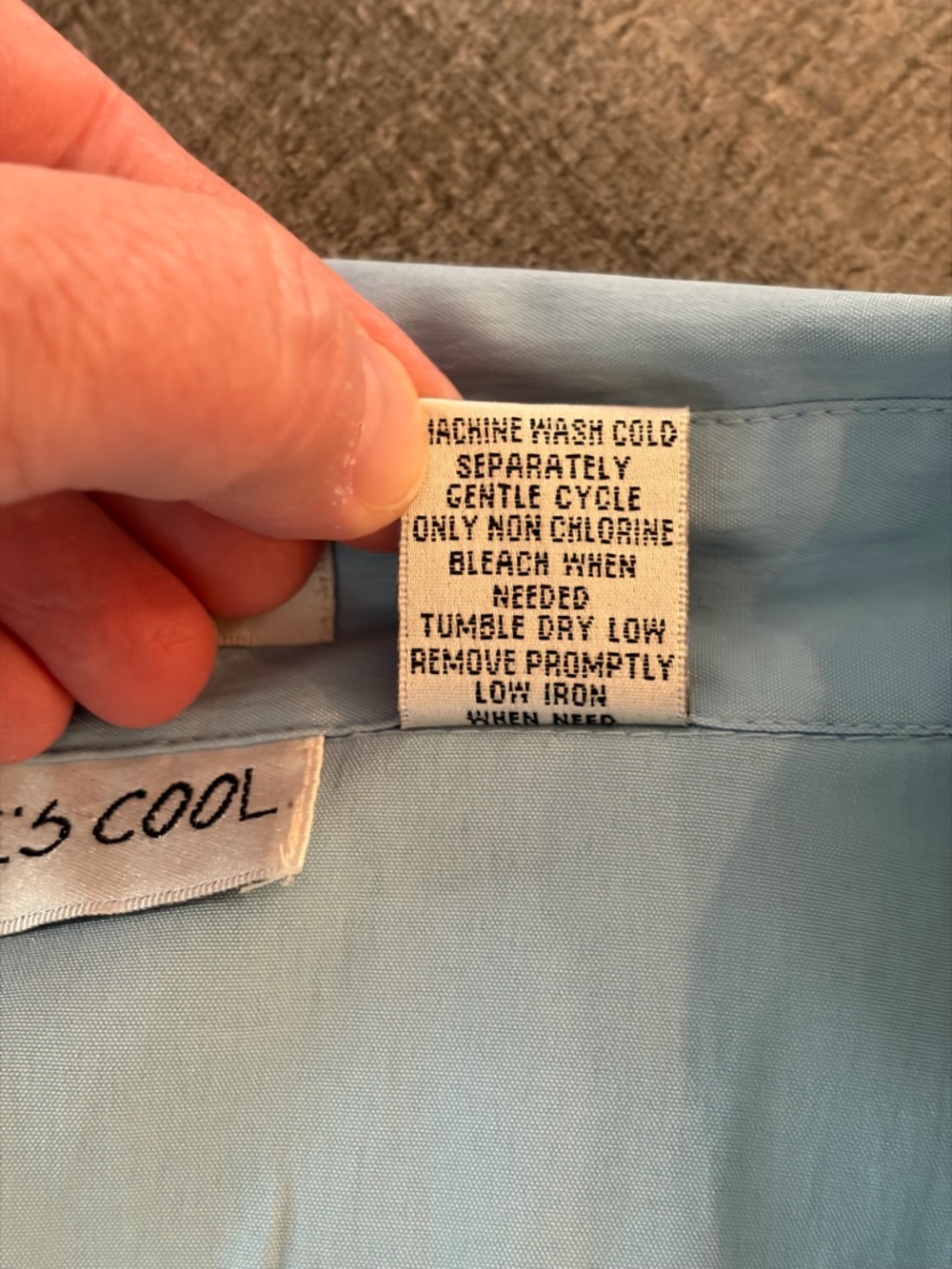 She’s Cool Stretch Blue Button Front Career Blouse Top 3X - Picture 3 of 6